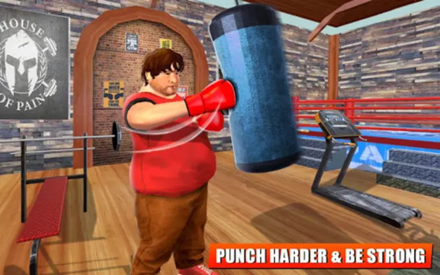 Fat Boy Gym Fitness Games android App screenshot 0