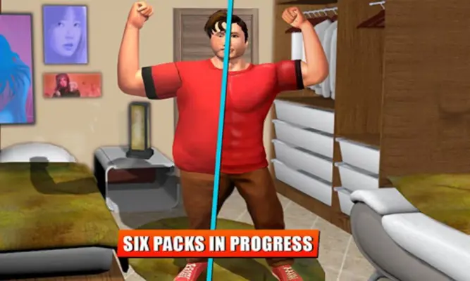 Fat Boy Gym Fitness Games android App screenshot 10