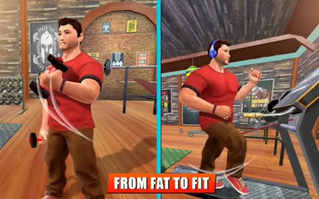 Fat Boy Gym Fitness Games android App screenshot 3